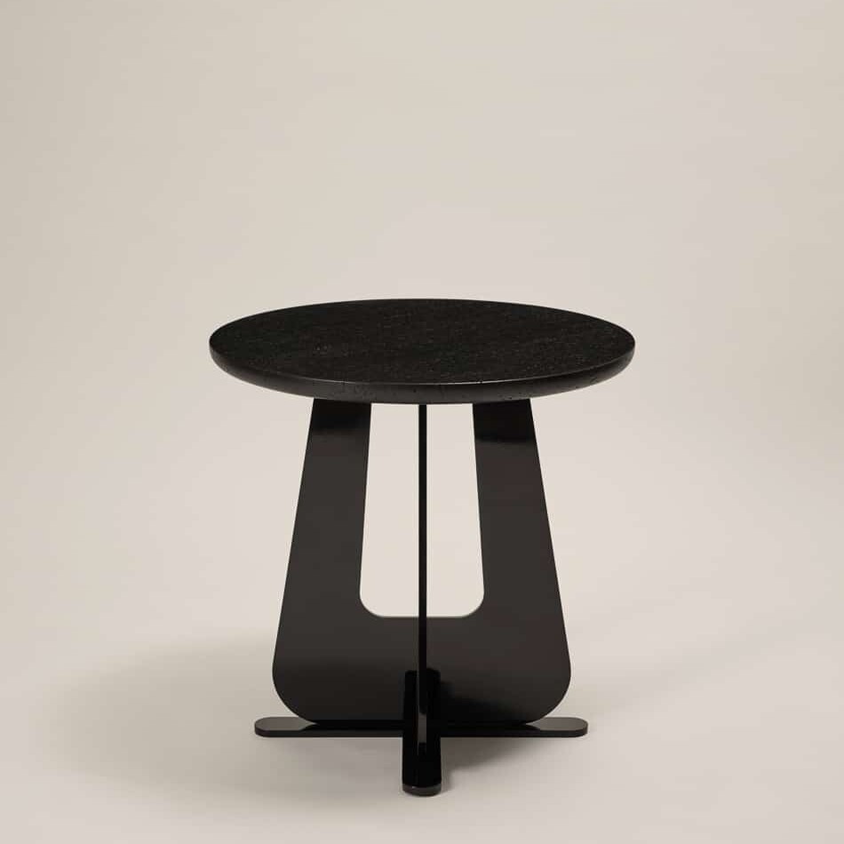 Pomice Pedestal Table by Le Berre Vevaud