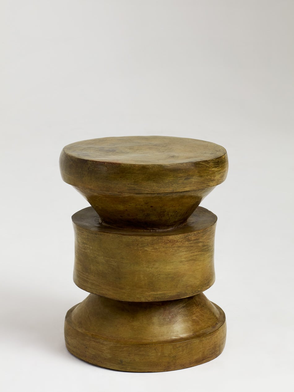 Barth Stool by Le Berre Vevaud, bronze