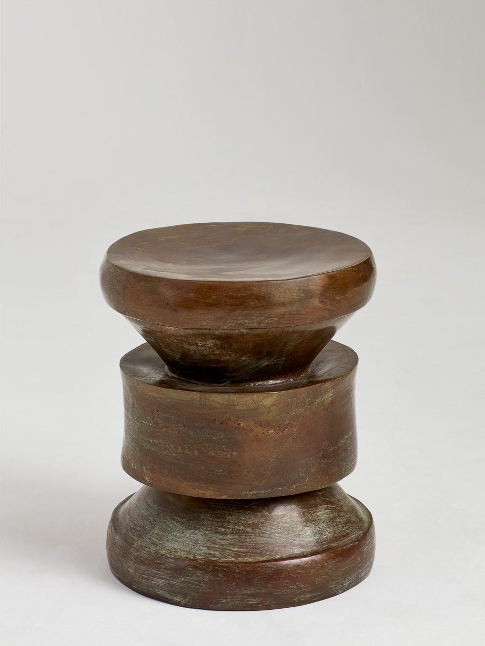 Barth Stool by Le Berre Vevaud, bronze