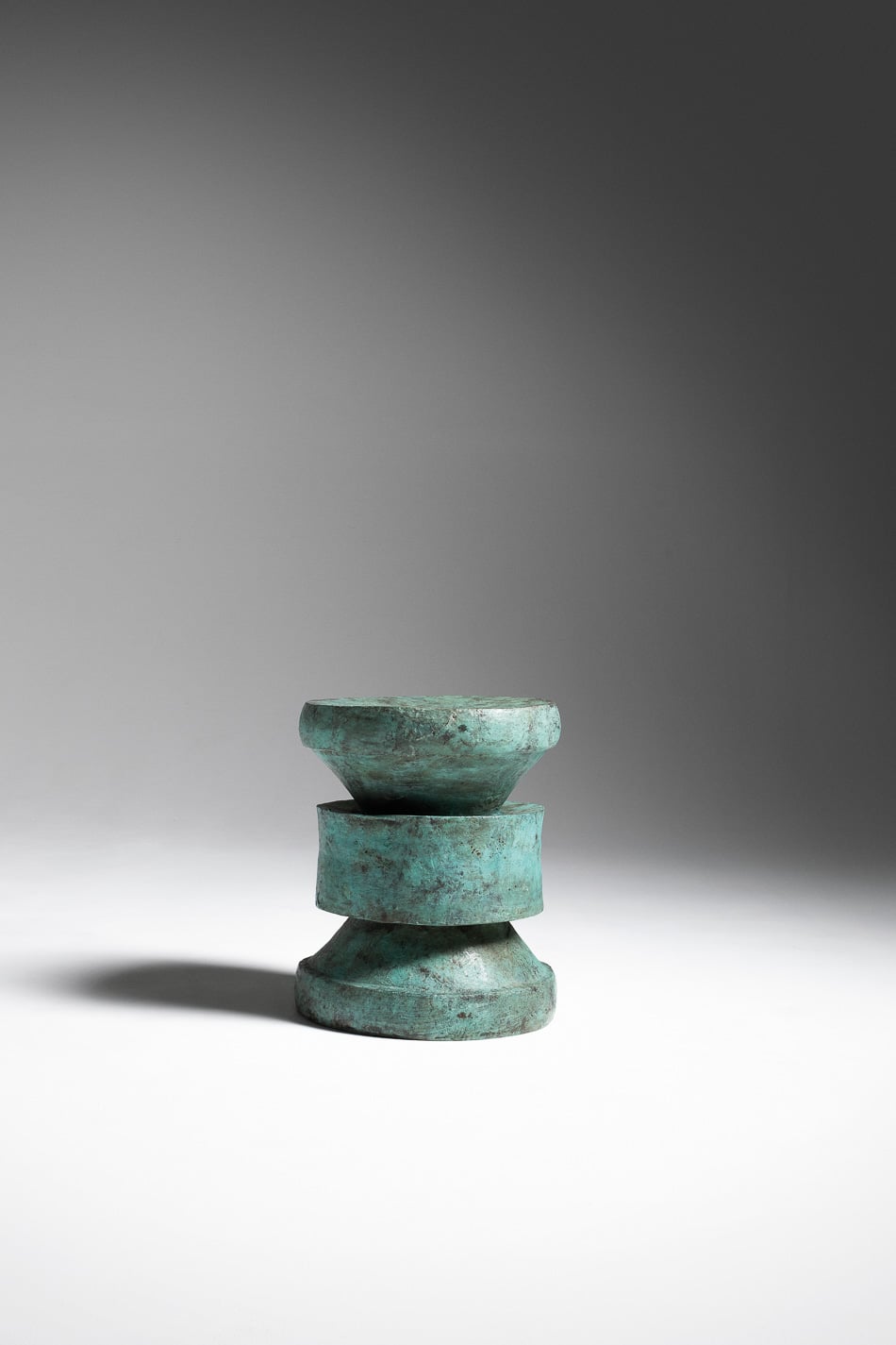 Barth Stool by Le Berre Vevaud, bronze