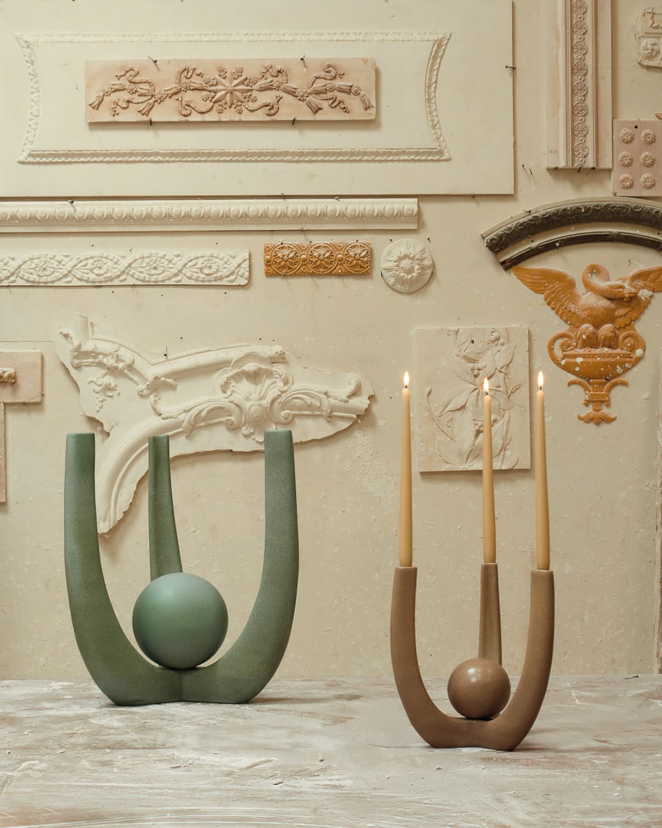 Artex Candelabrum by Le Berre Vevaud