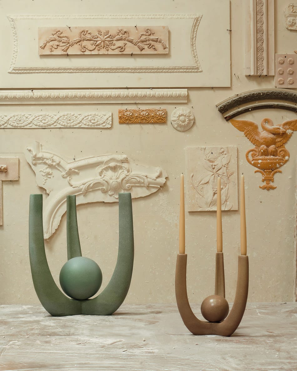 Artex Candelabrum by Le Berre Vevaud