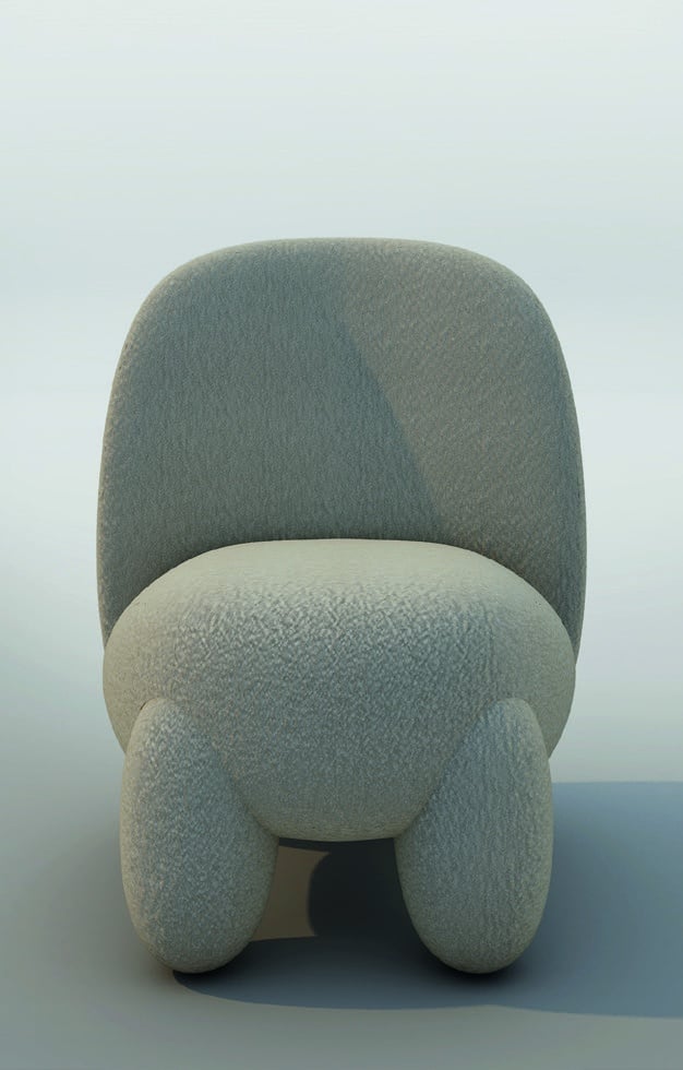 Bergame Armchair by Le Berre Vevaud