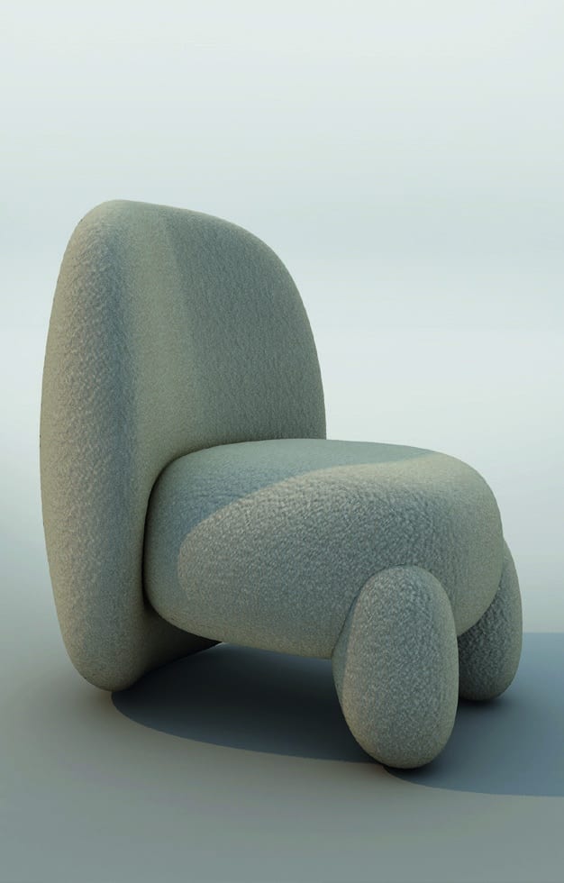 Bergame Armchair by Le Berre Vevaud