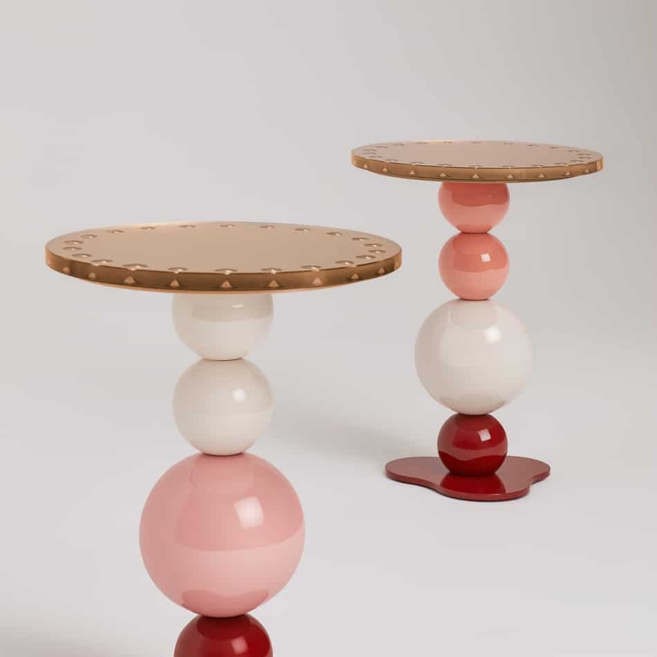 Noto Pedestal Table by Le Berre Vevaud