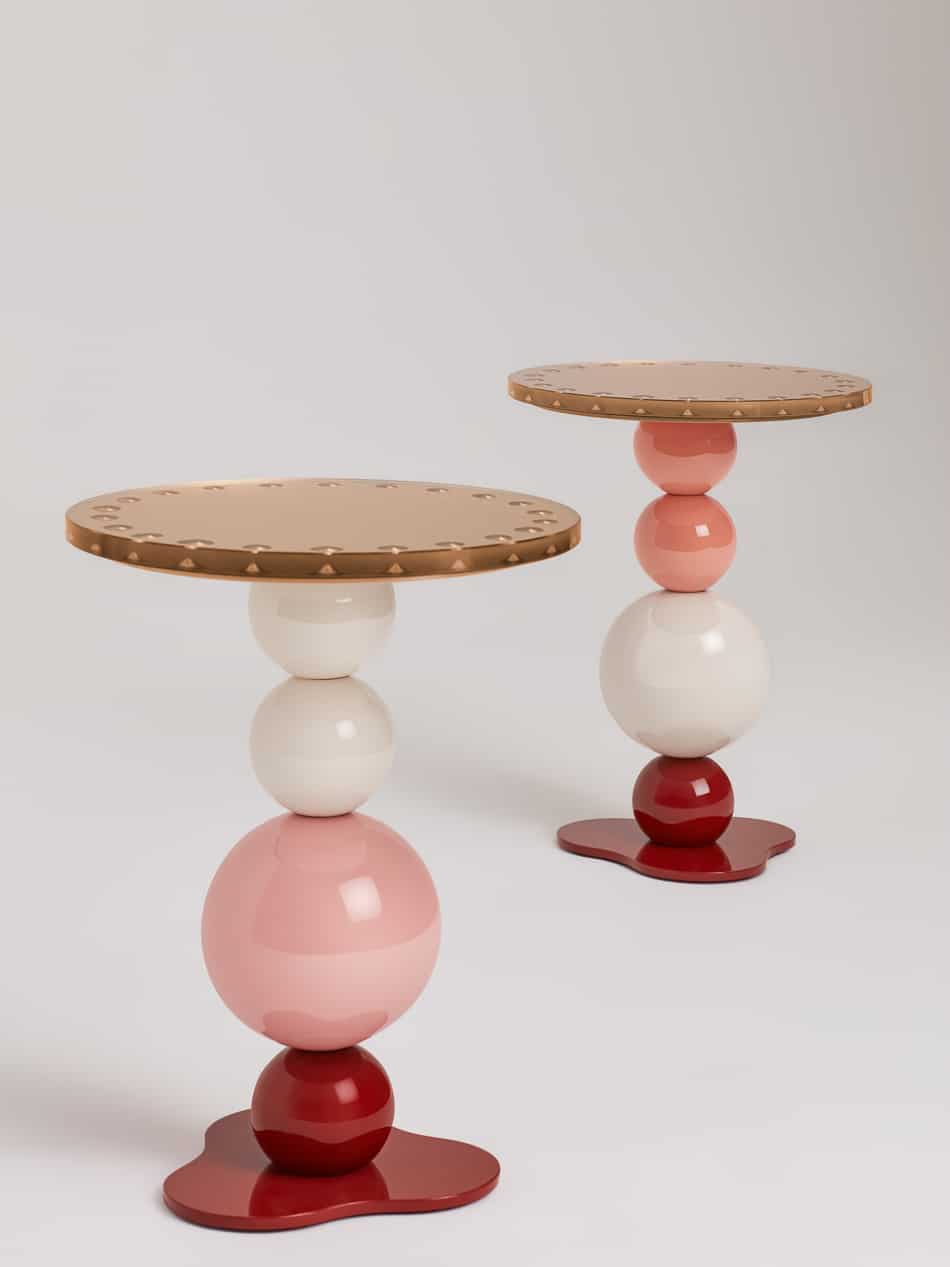 Noto Pedestal Table by Le Berre Vevaud
