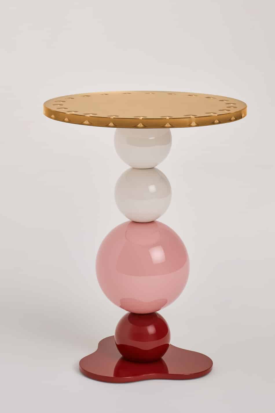 Noto Pedestal Table by Le Berre Vevaud