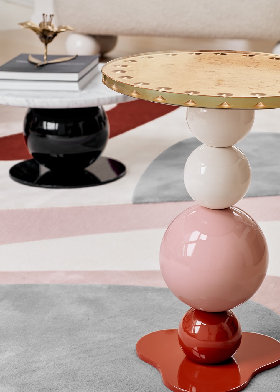 Noto Pedestal Table by Le Berre Vevaud